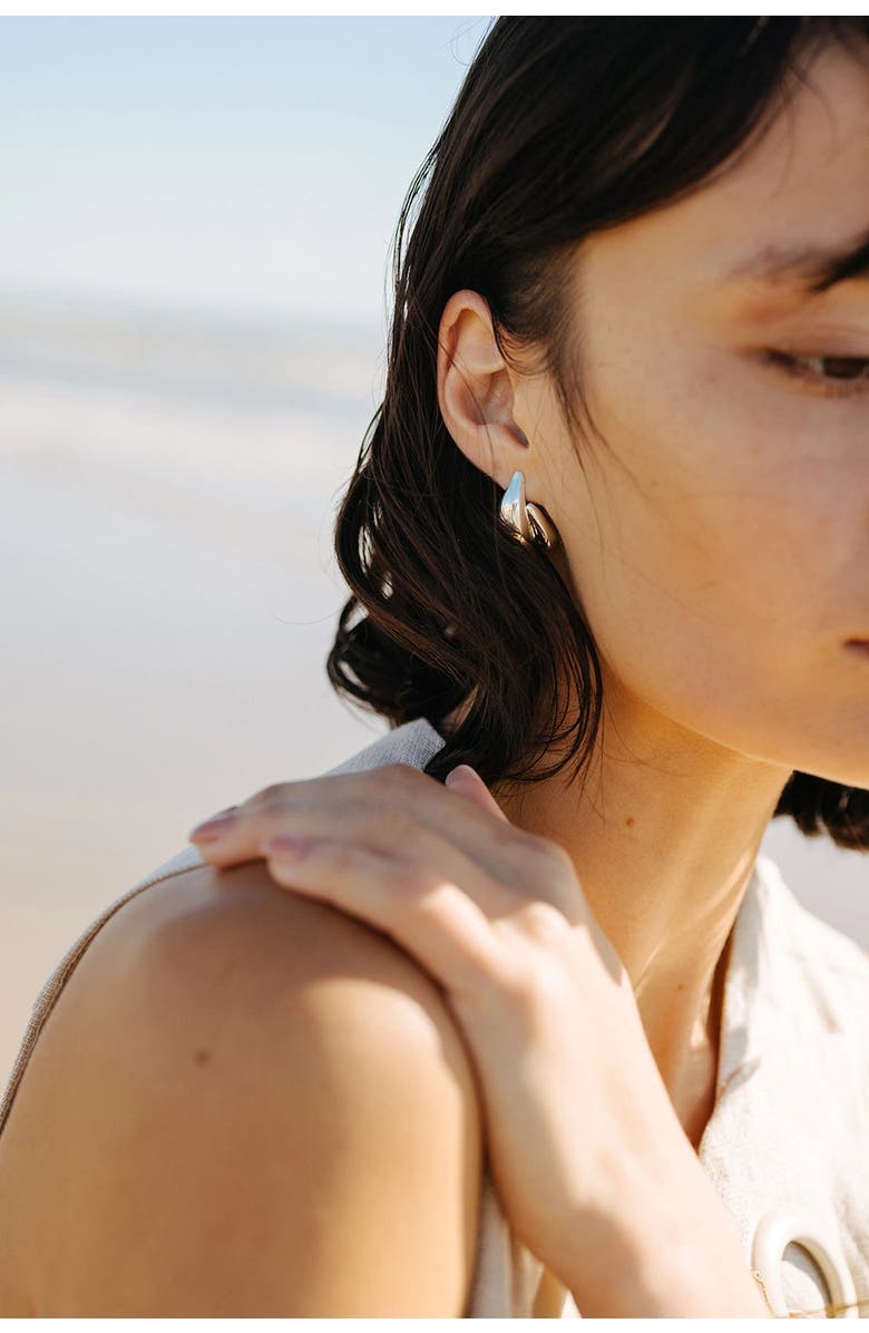 Noonday Double Dew Drop Earrings, Alternate, color, Silver