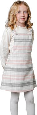 Hope & Henry Girls' Organic Ruffle Strap Skirtall, Toddler