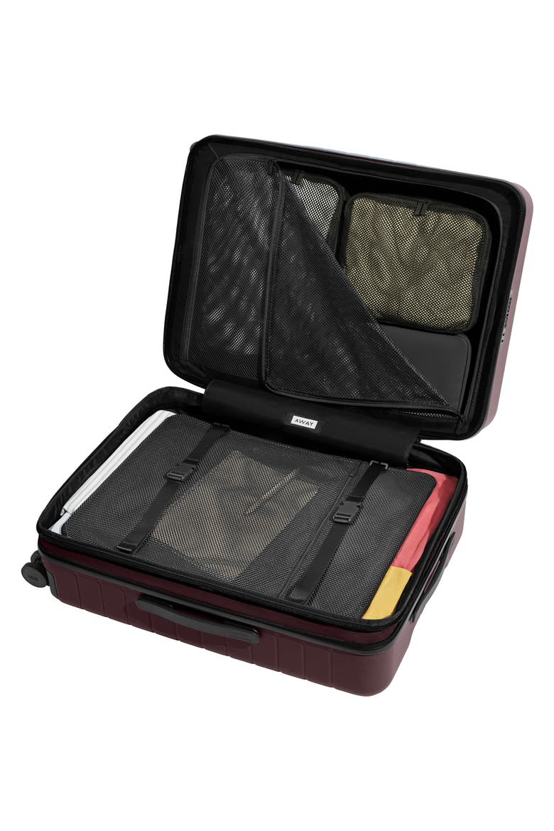 The Medium Flex Suitcase (Nordstrom Exclusive), Alternate, color, OXBLOOD RED