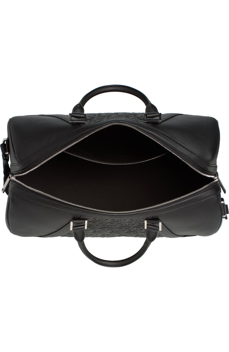 FERRAGAMO Gancini Embossed Leather Duffle Bag, Alternate, color,