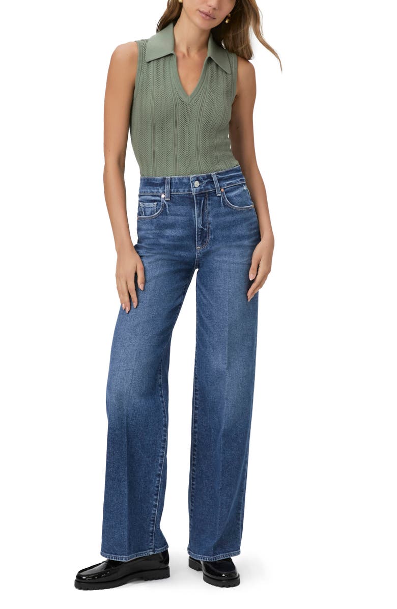 PAIGE Sasha High Waist Wide Leg Jeans, Alternate, color, Modernism