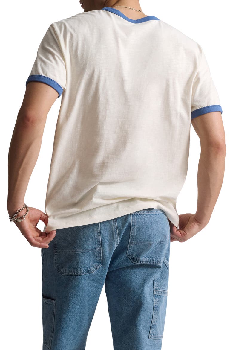 Graphic Ringer T-Shirt, Alternate, color, ANTIQUE WHITE