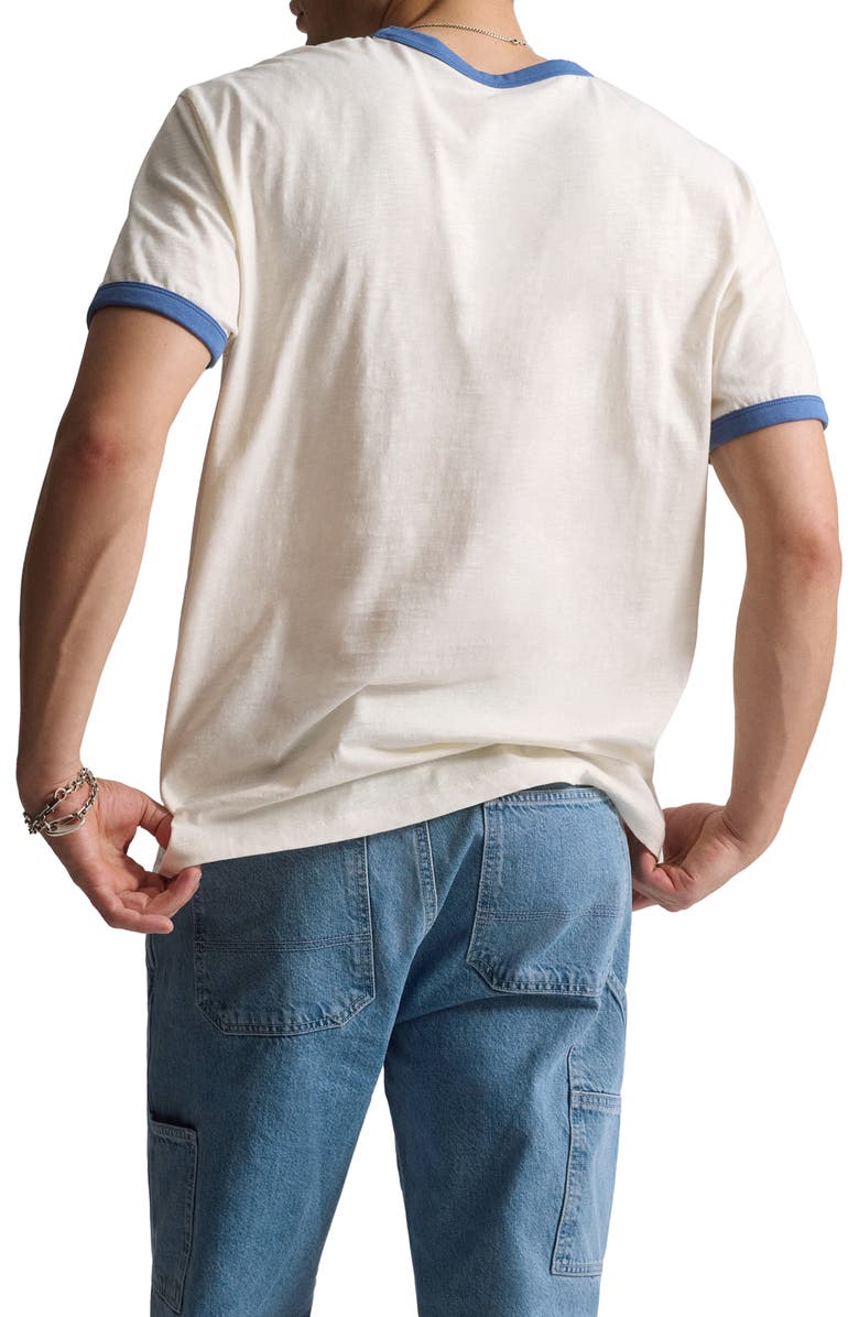 Brooklyn Industries Graphic Ringer T-Shirt, Alternate, color, Antique White