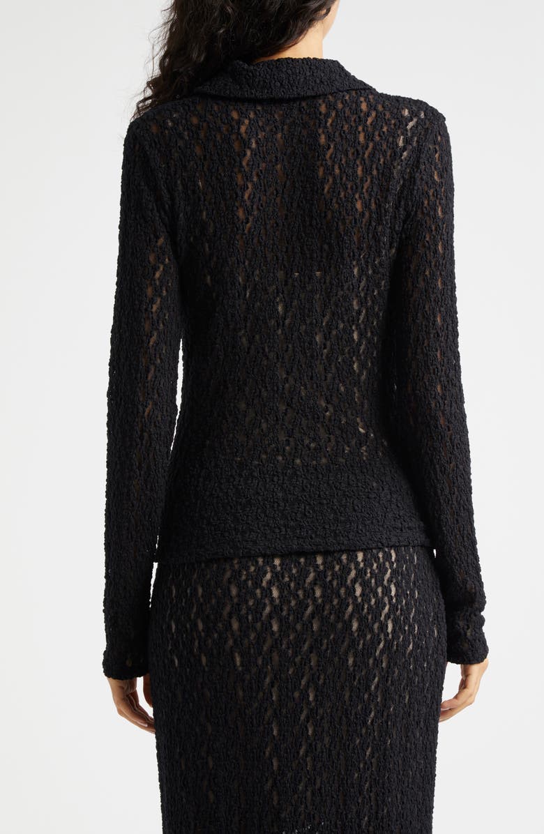 Vince Floral Lace Button-Up Shirt, Alternate, color,