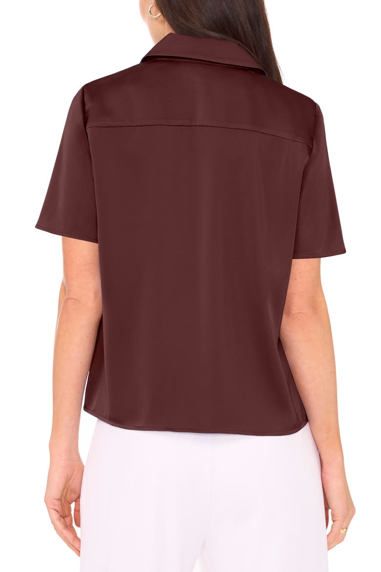 Short Sleeve Button-Up Camp Shirt, Alternate, color, SPICED APPLE