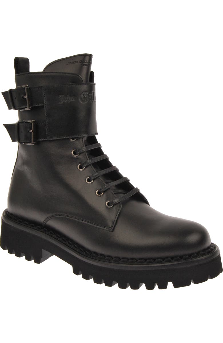 John Galliano Paris John Gallioano Combat Boot, Main, color,