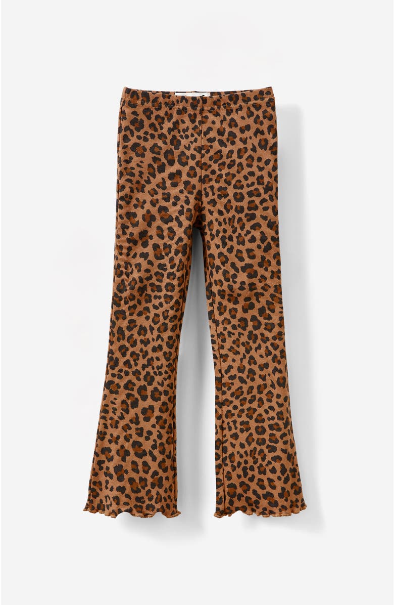 Cotton On Kids Kid's Essential Francine Flare Legging, Alternate, color, Taupy Brown Leopard