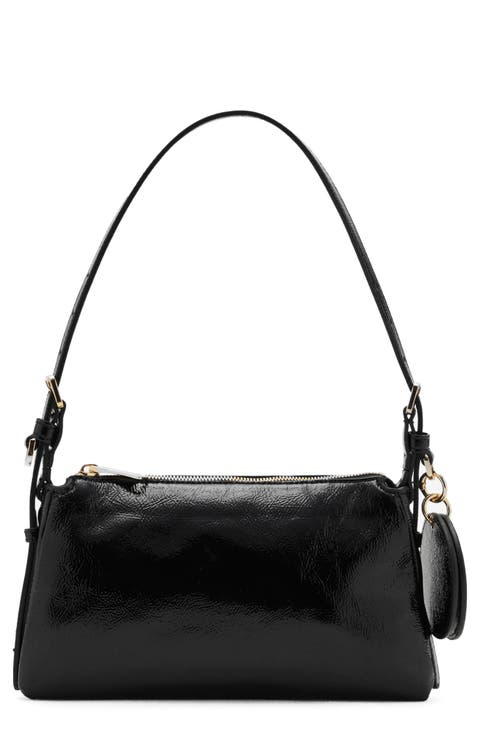 Faux Leather Shoulder Bag