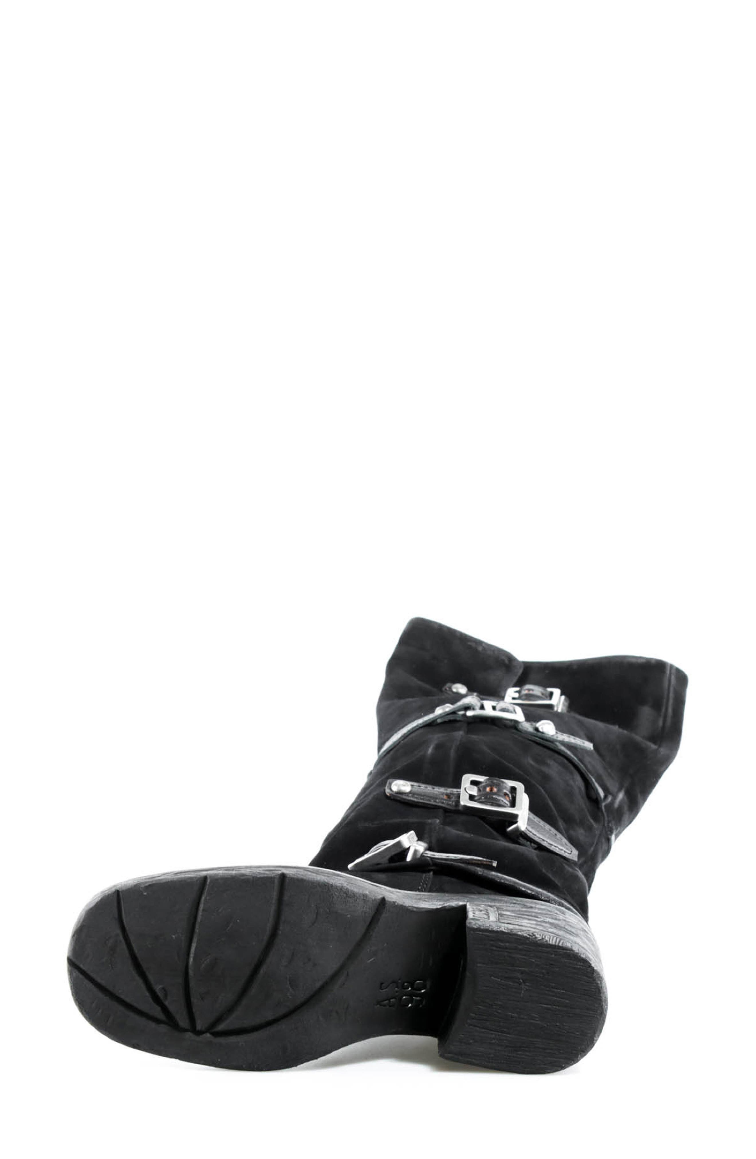 Stanley Leather Tall Boot, Alternate, color, BLACK