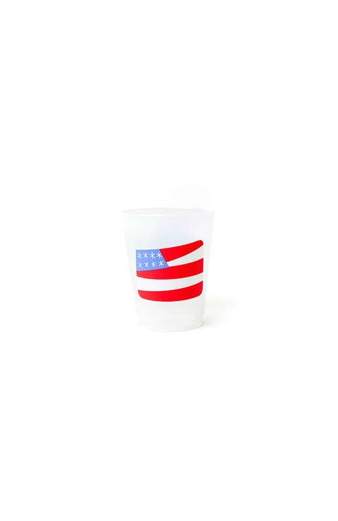 Flag Frosted Cups Set of 10