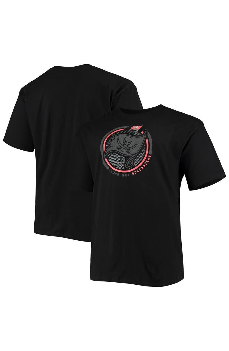 FANATICS Men's Fanatics Branded Black Tampa Bay Buccaneers Big & Tall Color Pop T-Shirt, Main, color, 