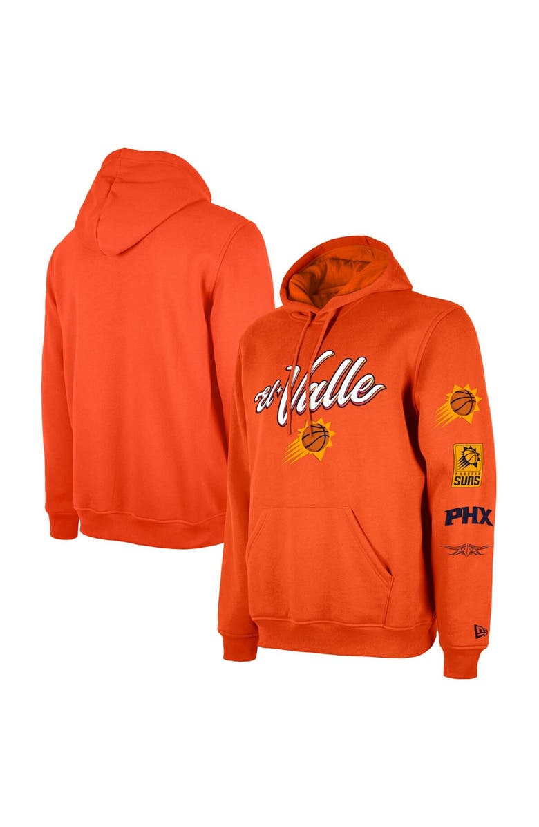 New Era Men's New Era Orange Phoenix Suns 2023/24 City Edition Big & Tall Pullover Hoodie, Main, color, 