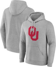 FANATICS Men's Fanatics Gray Oklahoma Sooners Primary Logo Pullover Hoodie