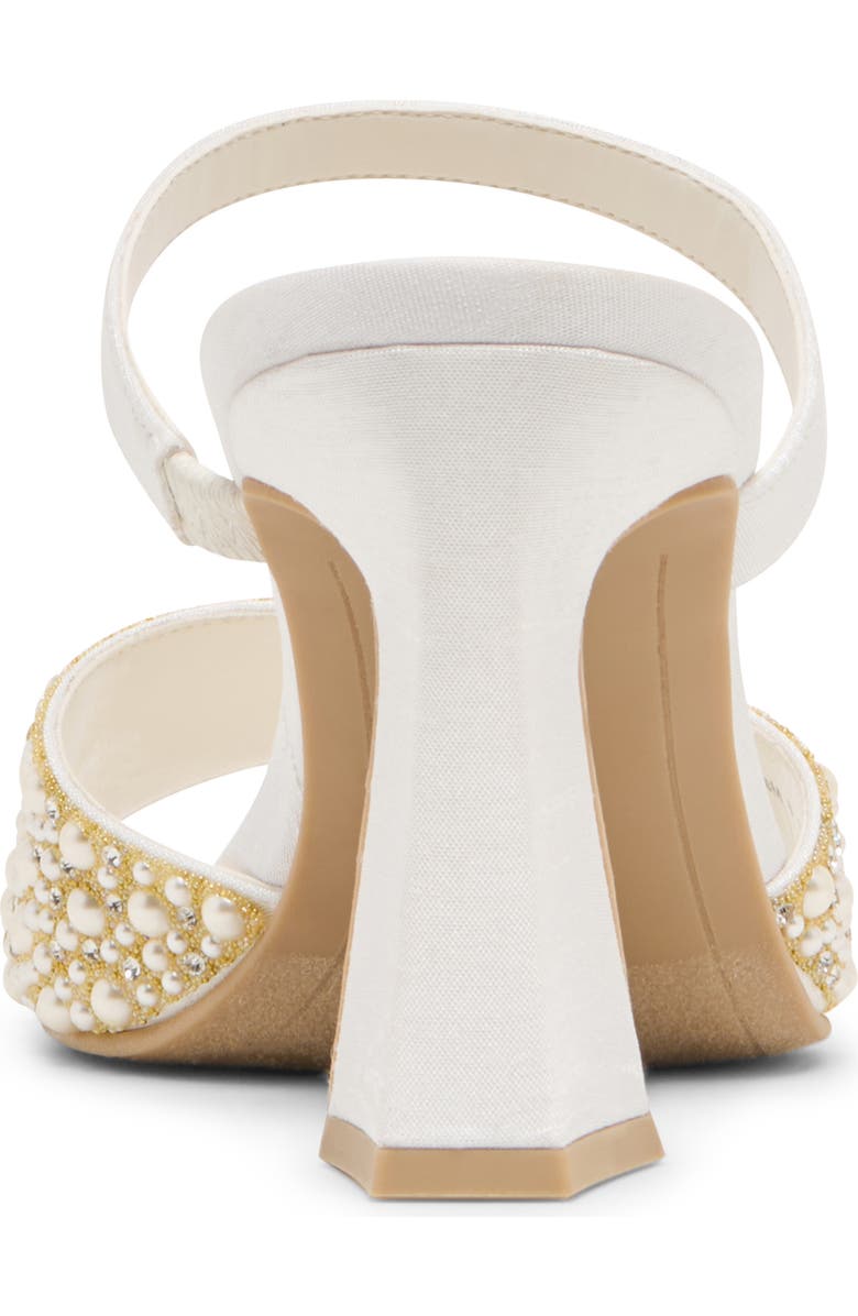 Dolce Vita Nowles Faux Pearl & Rhinestone Sandal, Alternate, color, White Rhinestone