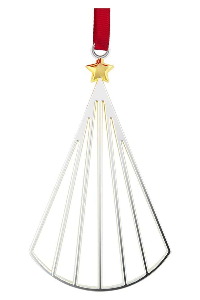 Umbrella Tree Ornament, Alternate, color, SILVER