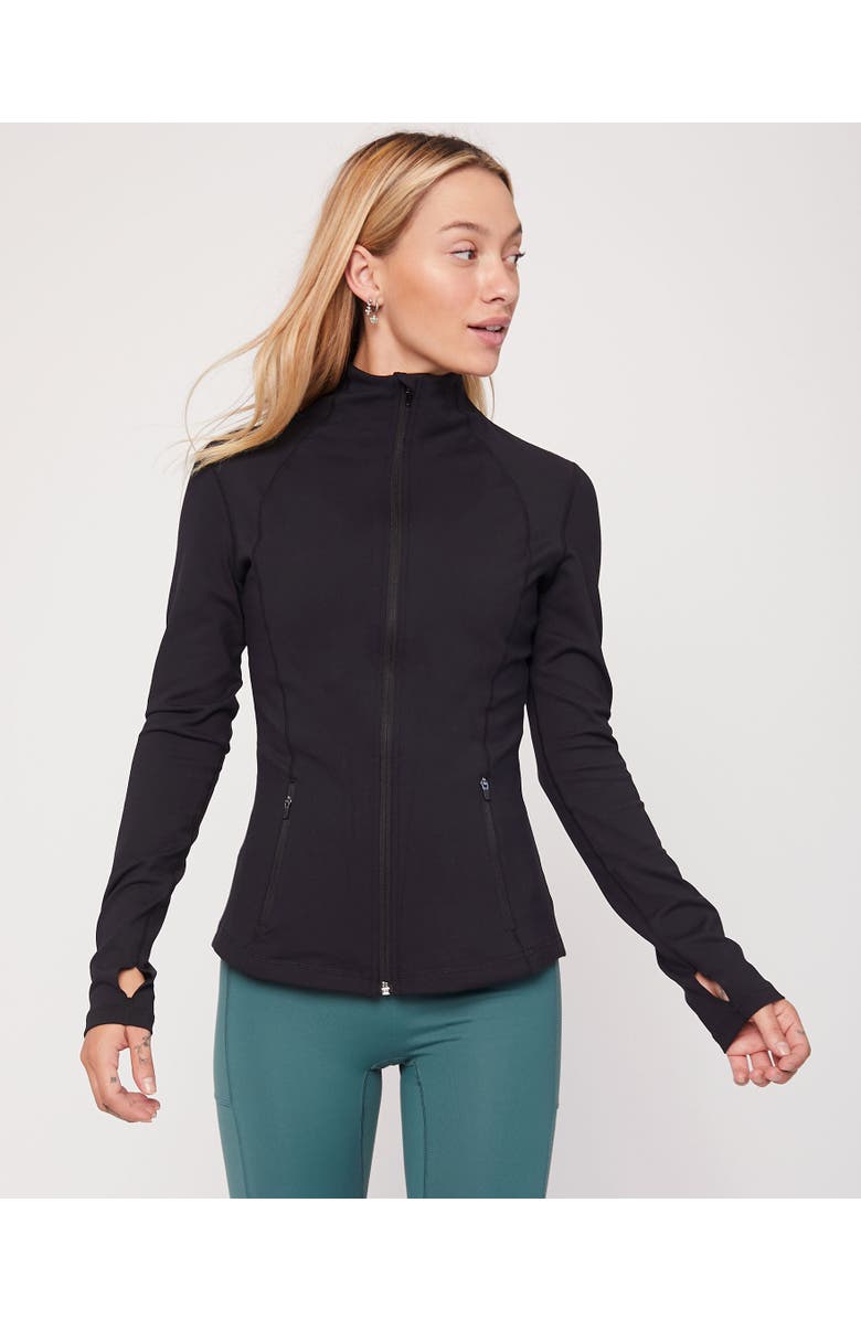 Rebody Active Gen XYZ Zip Up Cloudlux Track Jacket, Alternate, color, Metropolis Black