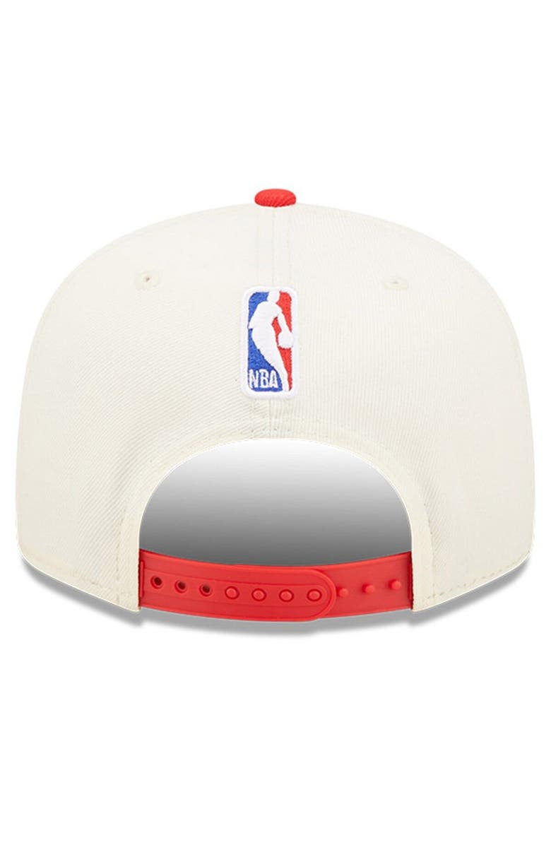 New Era Men's New Era Cream/Red Chicago Bulls 2022 NBA Draft 9FIFTY Snapback Adjustable Hat, Alternate, color, 