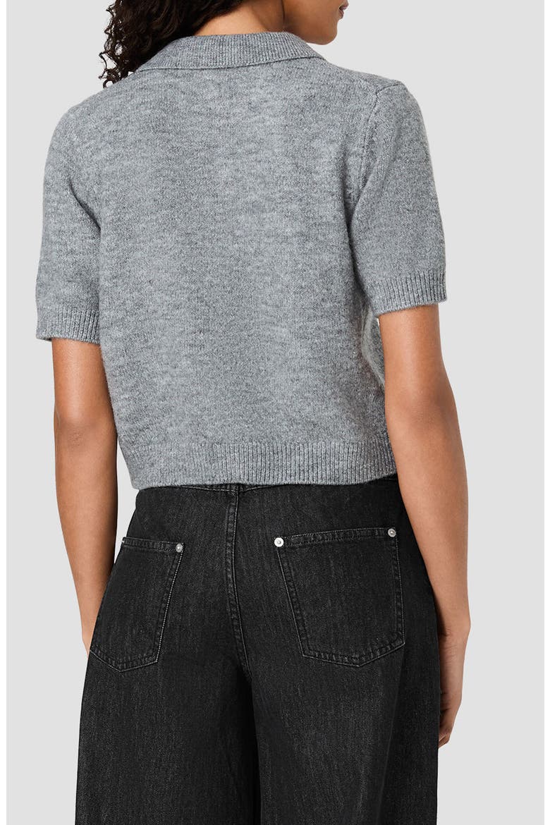 Suzie Knit Short Sleeve Cropped Cardigan, Alternate, color, GREY