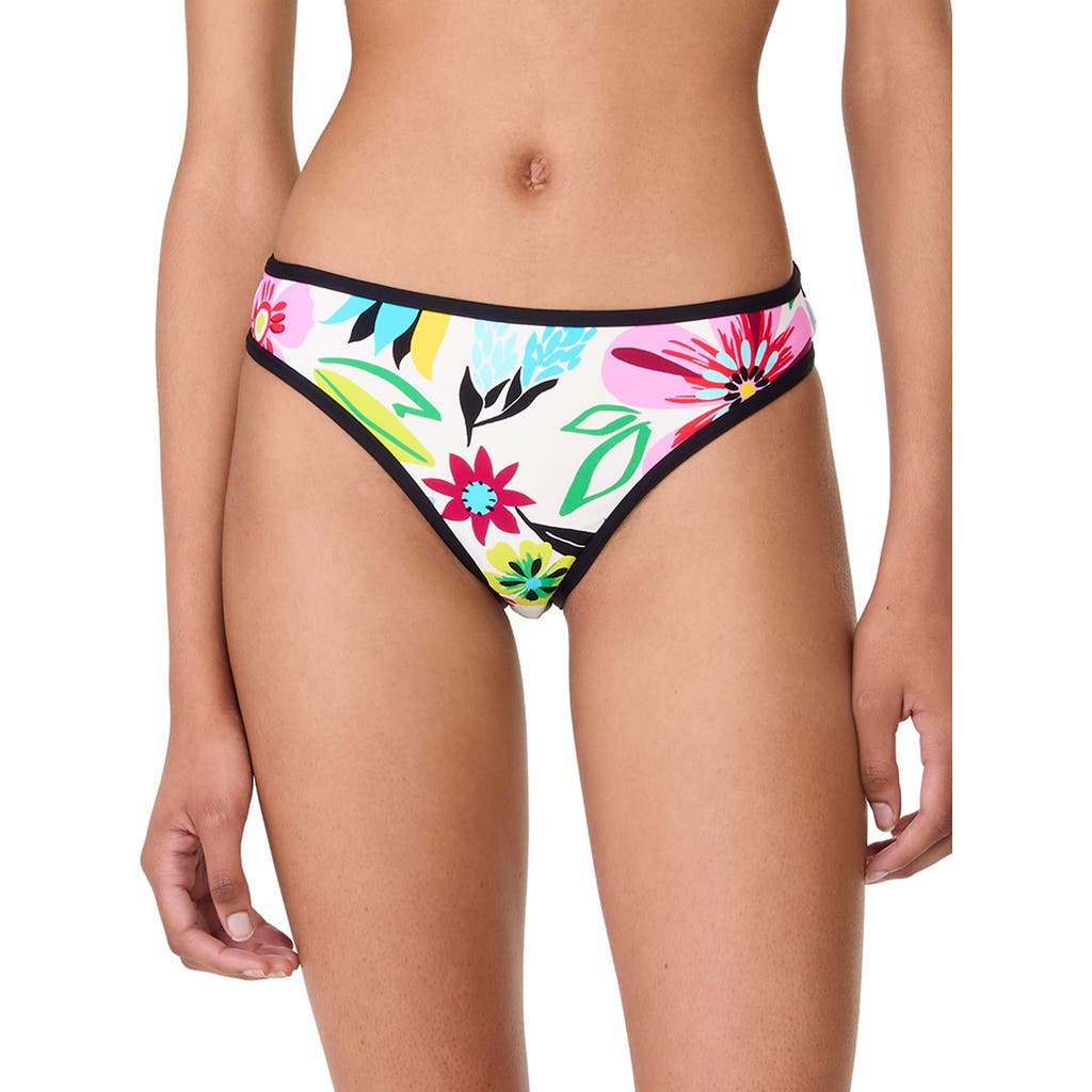 Kate Spade New York Floral High Cut Bottom In Cream