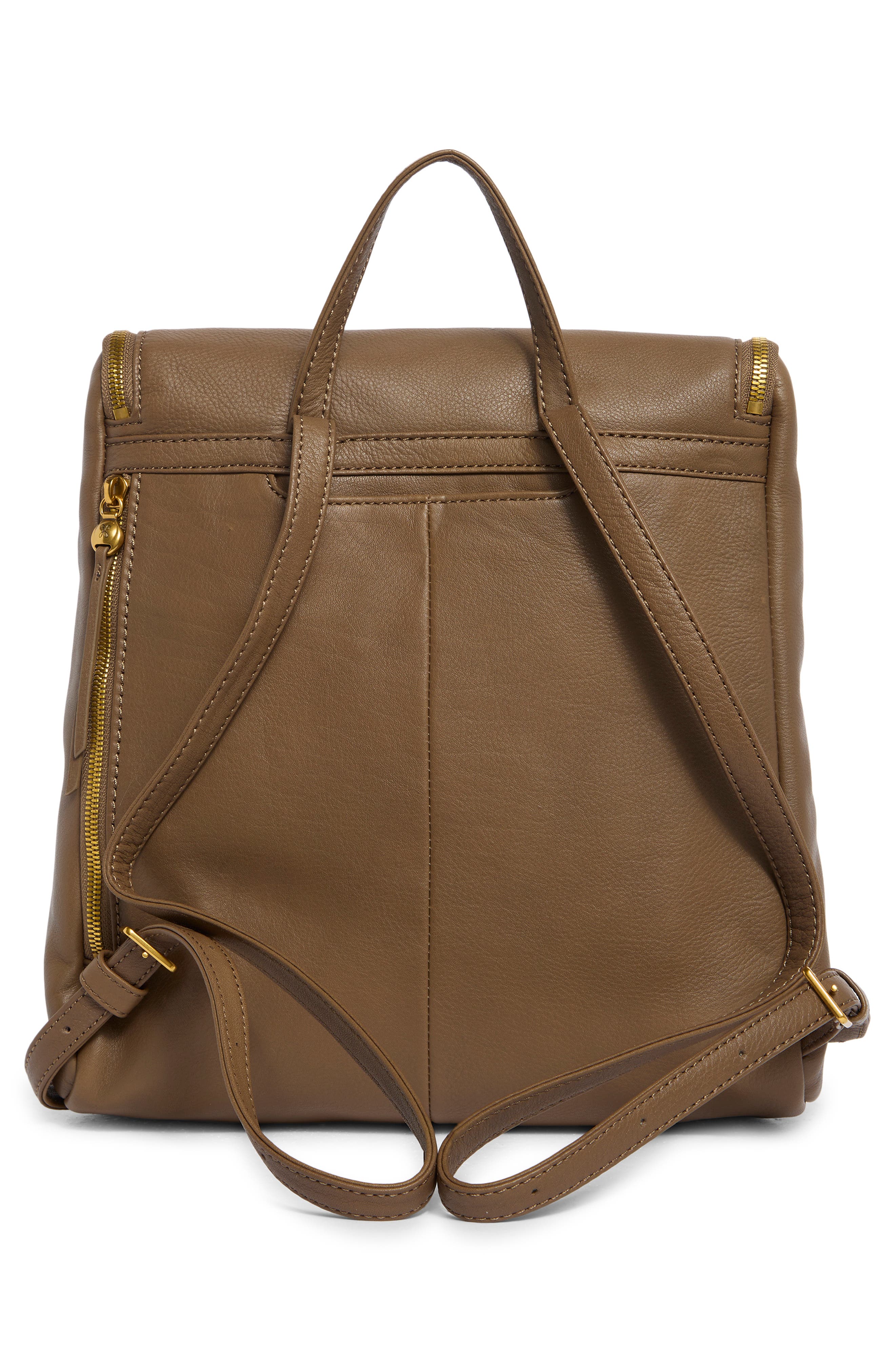 HOBO Fern Leather Backpack, Alternate, color, Dark Elm