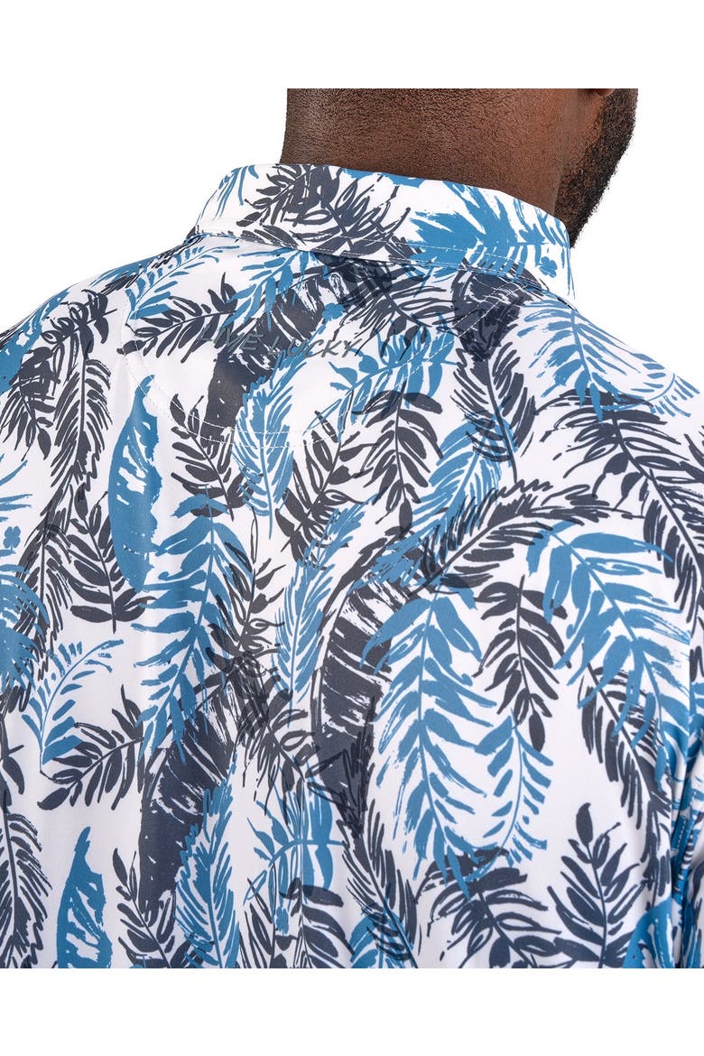 Hidden Clover Polo Vanilla/Moody Blue, Alternate, color, Vanilla