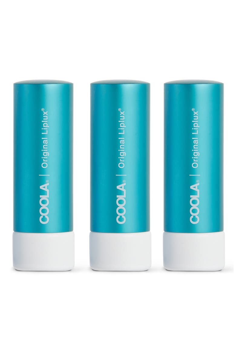 Trio of Classic Liplux® Lip Balm SPF 30 (Nordstrom Exclusive) $36 Value, Main, color, NO COLOR