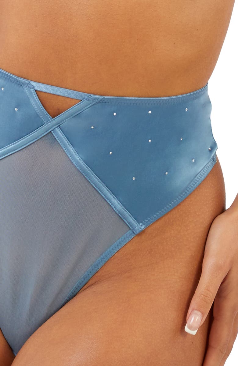 Playful Promises Olympia Storm High Waist Thong, Alternate, color, 