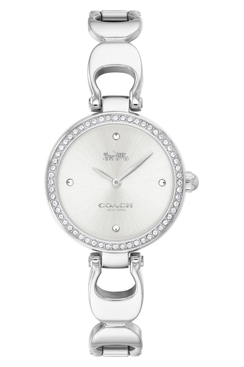 Park Crystal Watch, 26mm, Main, color, SILVER WHITE