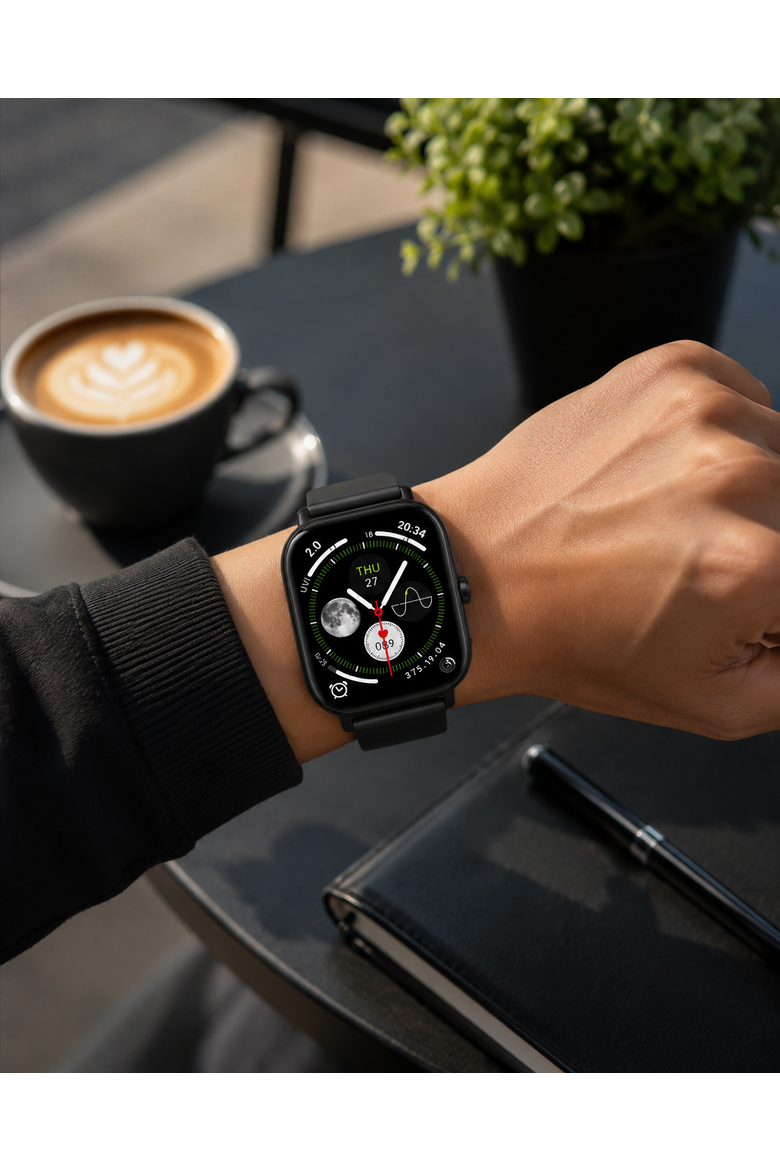 Bluetooth Smart Watch with Health Tracking, Alternate, color, Black