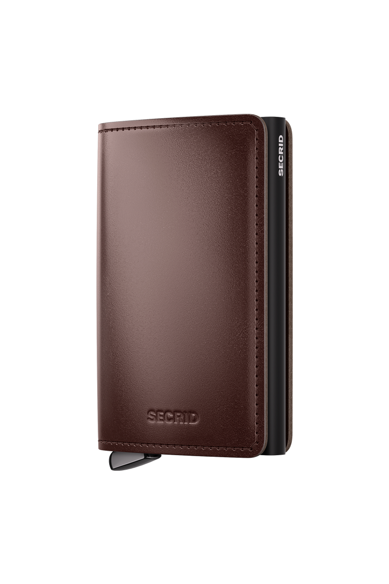 Premium Slimwallet+ Dusk, Main, color, Dark Brown