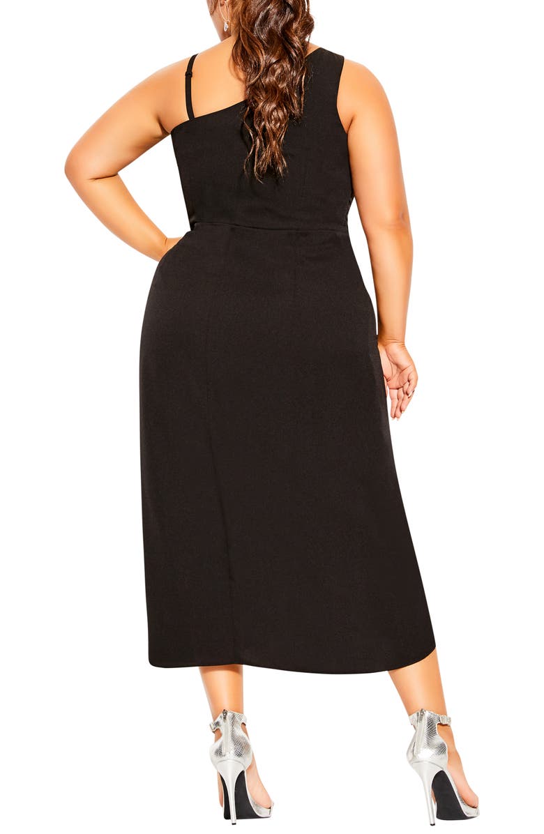 City Chic True Love One-Shoulder Midi Dress, Alternate, color,