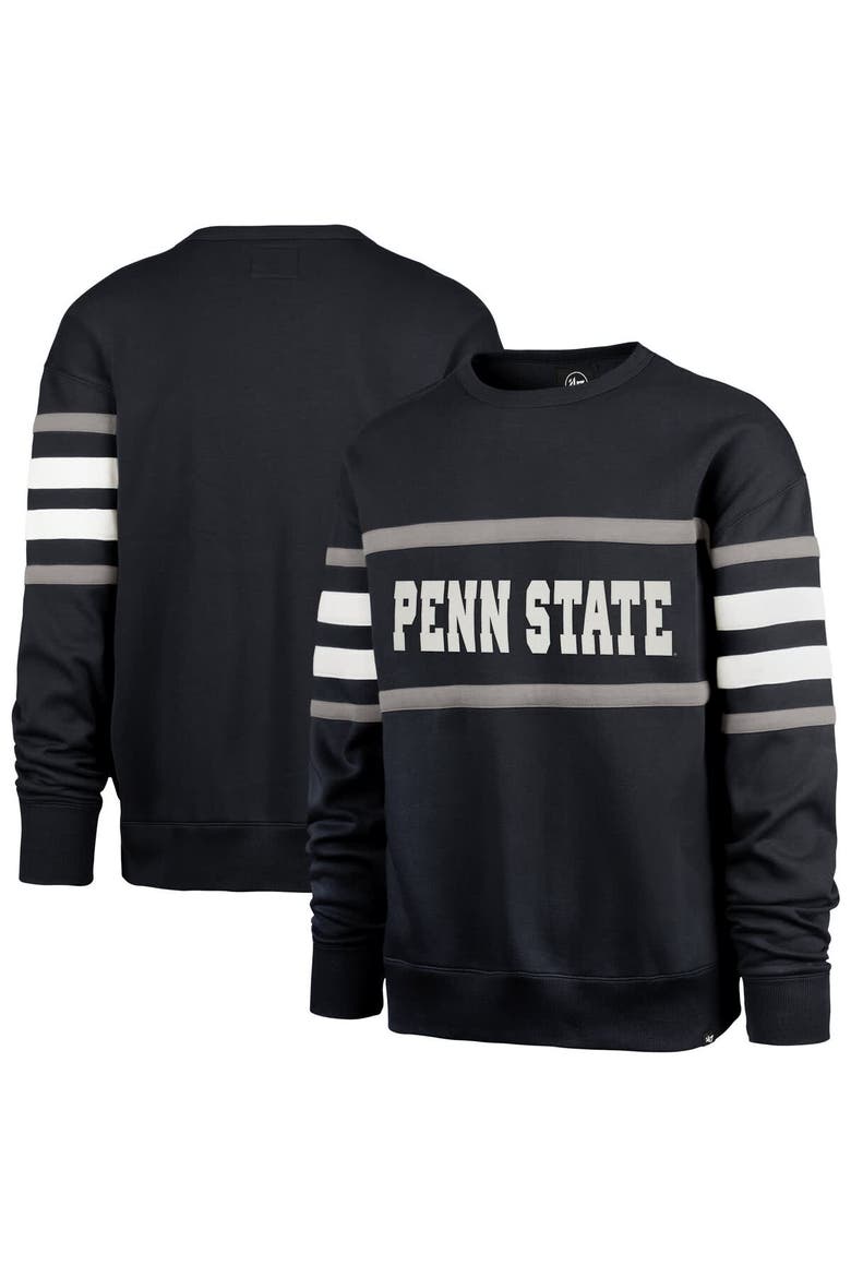 Men's '47 Navy Penn State Nittany Lions Coaches Collection Pullover Sweatshirt, Main, color, Navy