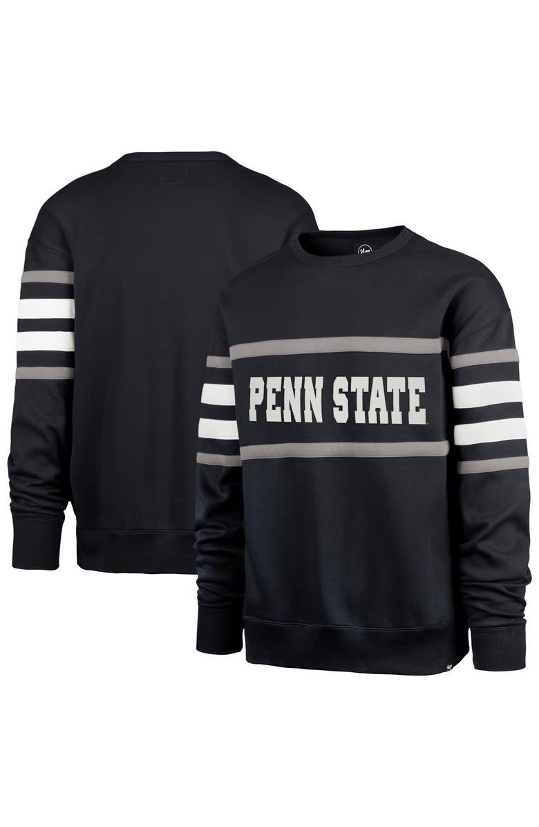 '47 Men's '47 Navy Penn State Nittany Lions Coaches Collection Pullover Sweatshirt, Main, color, Navy