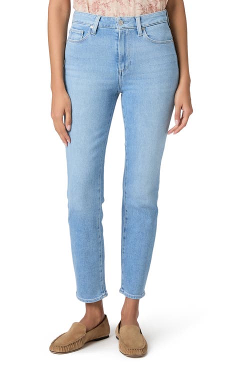 Gemma High Waist Crop Cigarette Jeans (Vail)