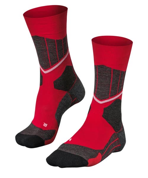 Falke Sc1 Cross Country Ski And Skating Socks In Red
