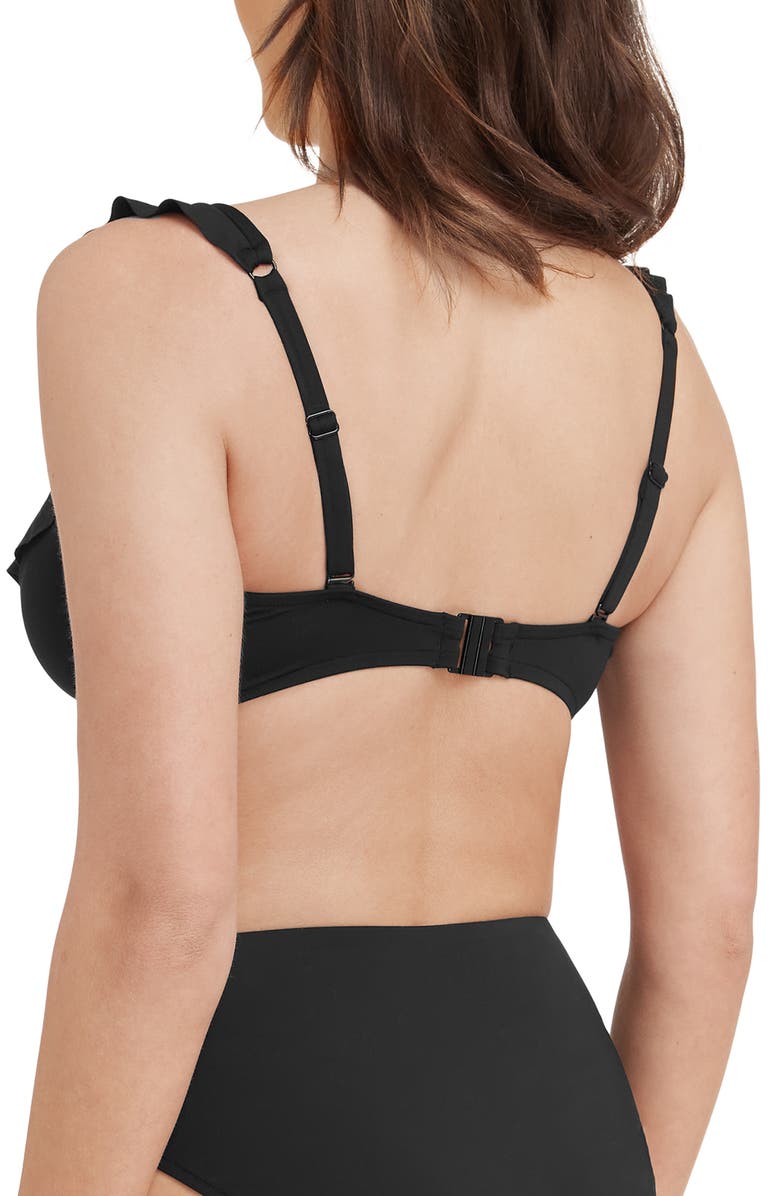 Sea Level Frill F-Cup Underwire Bikini Top, Alternate, color,