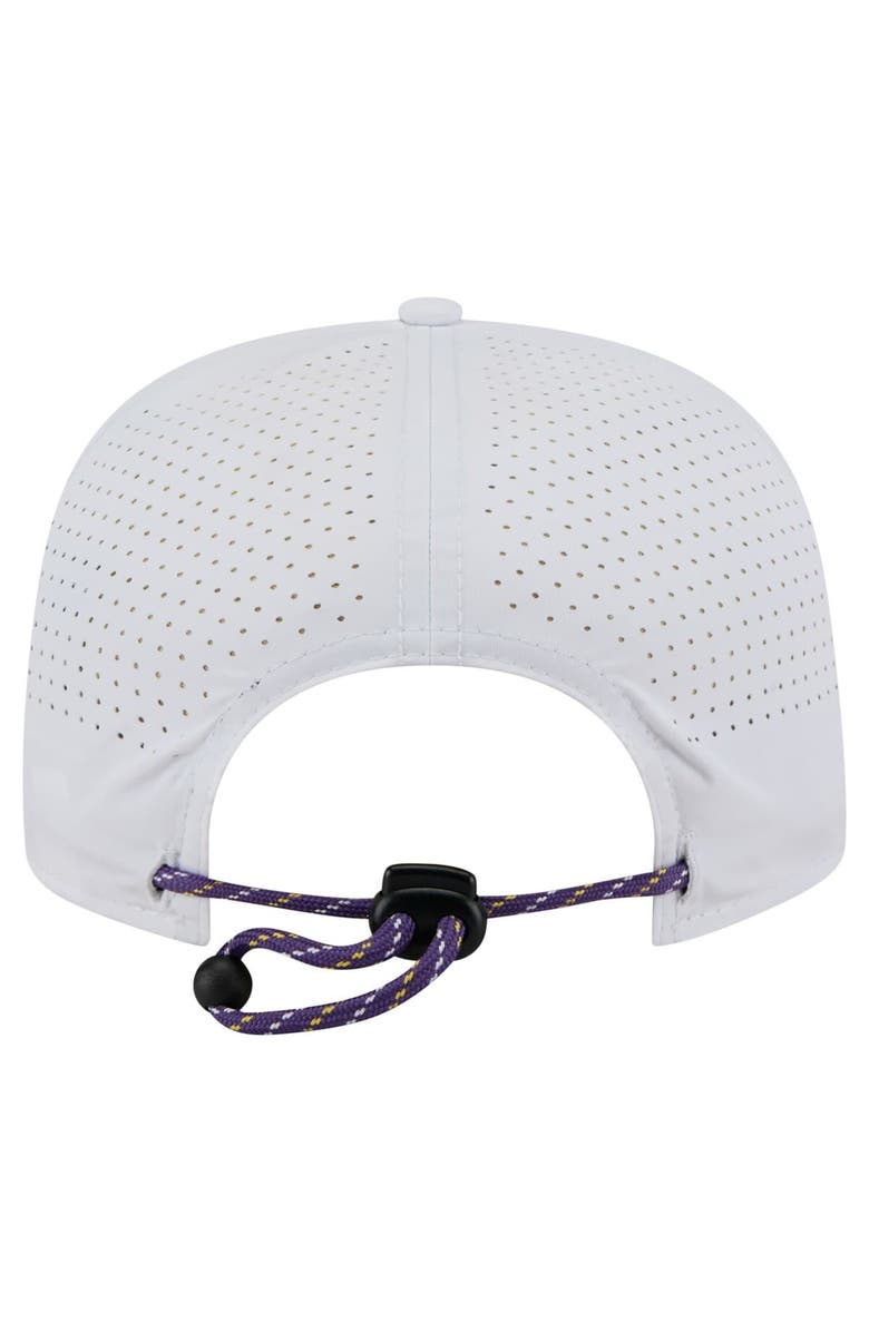 New Era Men's New Era White Los Angeles Lakers Performance Rope Golfer Adjustable Hat, Alternate, color, White