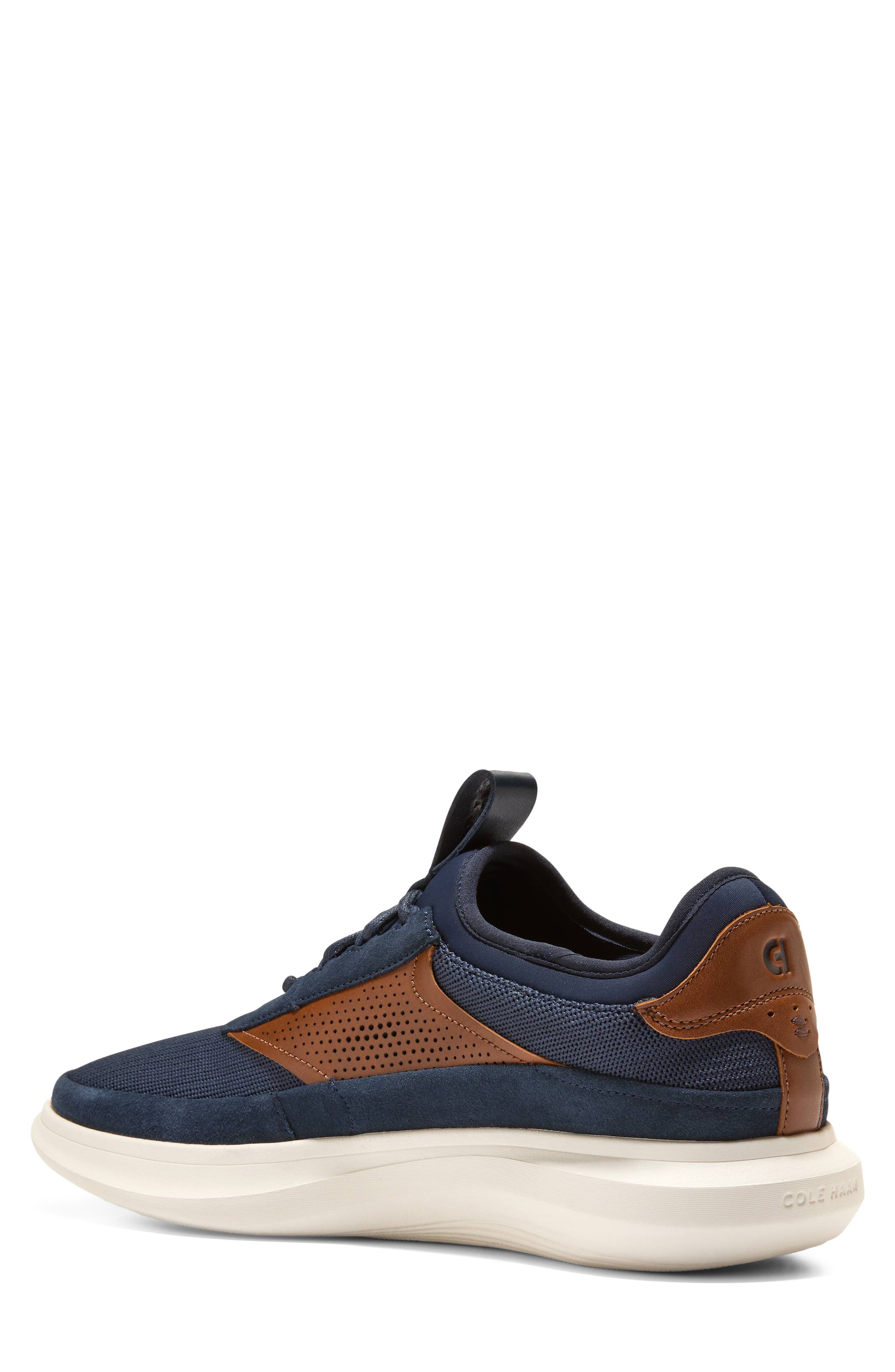 Grand Aerion Sneaker, Alternate, color, NAVY BLAZER / BRITISH TAN