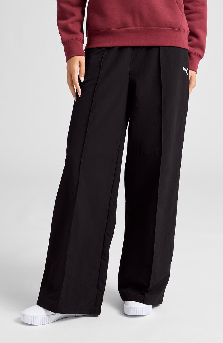 PUMA Essential Pintuck Pants, Main, color, Puma Black