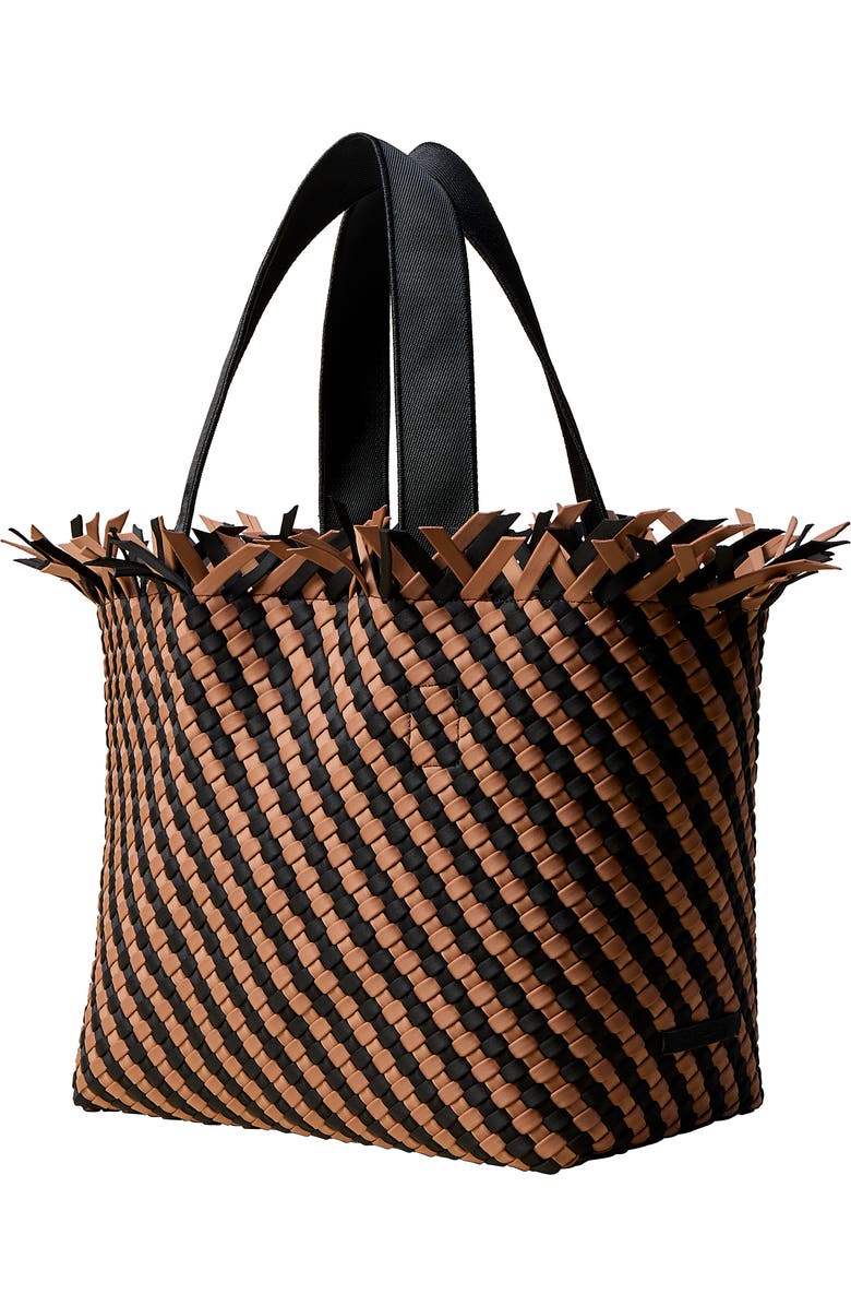 NAGHEDI Medium Havana Stripe Woven Tote, Alternate, color,