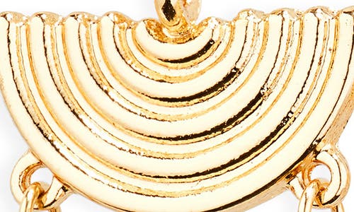 Area Stars Faux Pearl Semicircle Drop Earrings