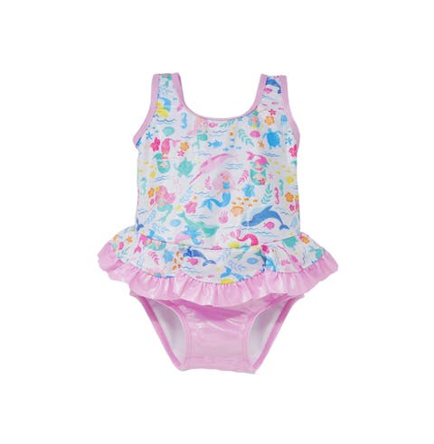Girl's UPF 50+ Stella Infant Ruffle Swimsuit