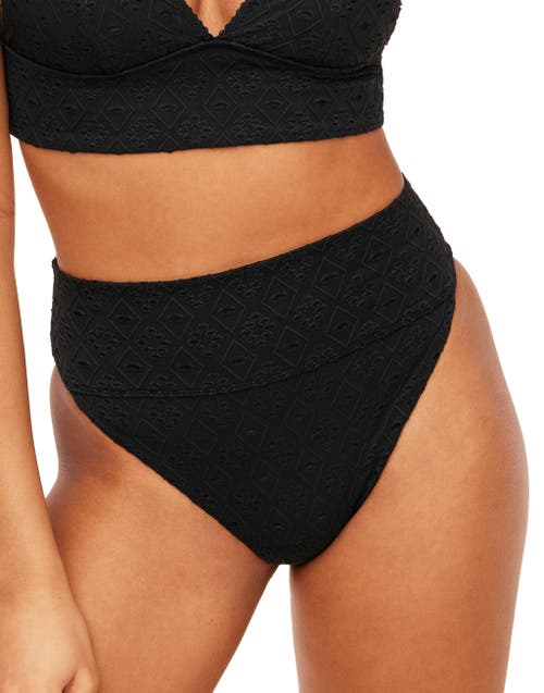 Adore Me Madelaine Women's Swimwear High-waisted Bikini Bottom In Black