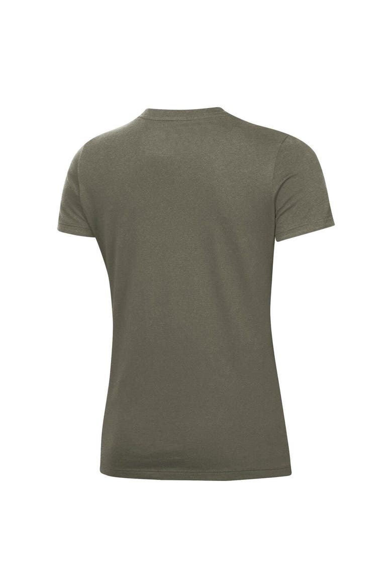 Women's Under Armour Olive Texas Tech Red Raiders Freedom Performance T-Shirt, Alternate, color, Olive