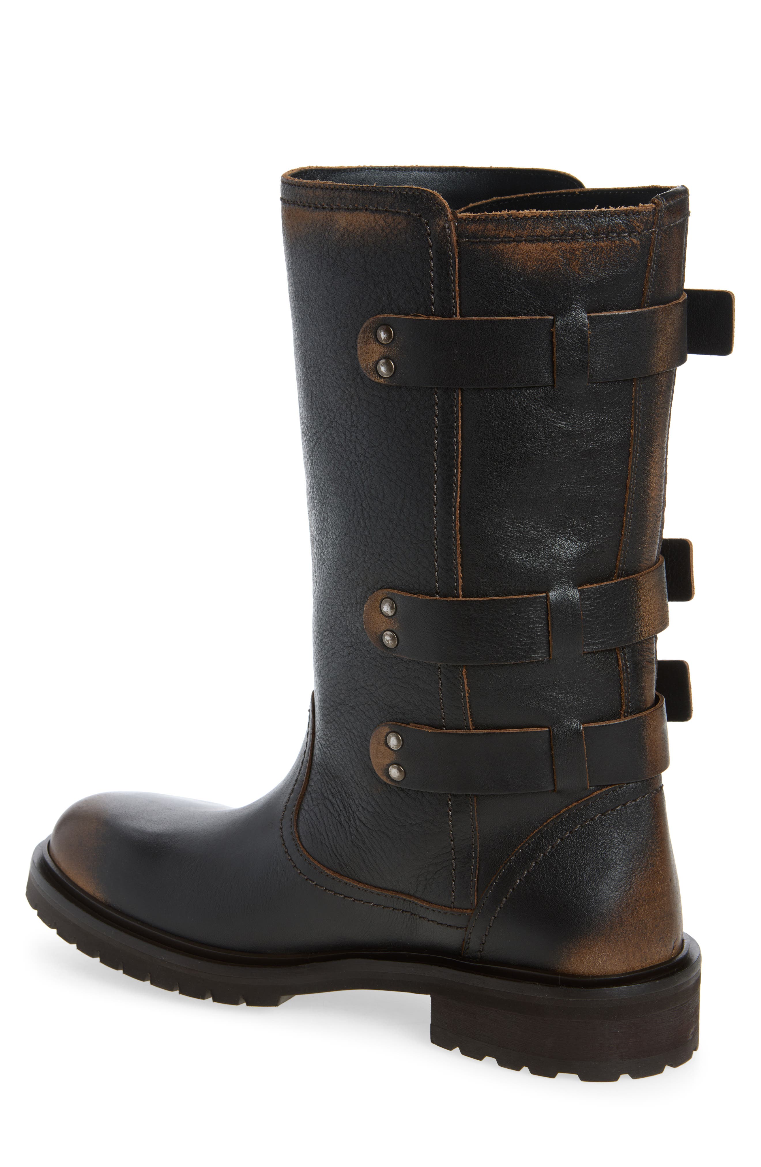 Kurt Moto Boot, Alternate, color, BLACK/ LIGHT BROWN