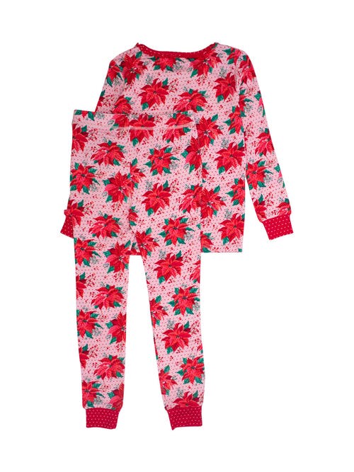 Rufflebutts Girls Softsnooze Ruffle Long Sleeve Pajama Set In Multi