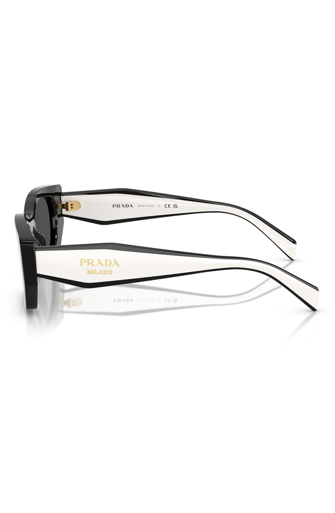 Prada 53mm Pillow Square Polarized Sunglasses (Women  display picture 1