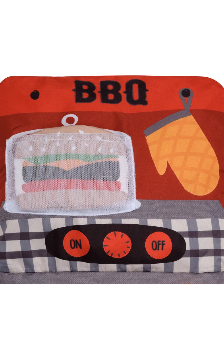 Lambs & Ivy Interactive 2-n-1 Soft Toddler Hamburger/Barbeque Pillow Play Set, Alternate, color, Multicolor