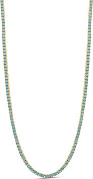 SHYMI Classic Turquoise Tennis Necklace