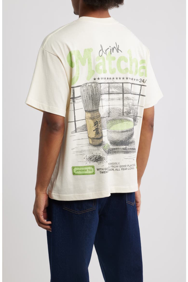 Matcha Graphic T-Shirt, Alternate, color, CREAM